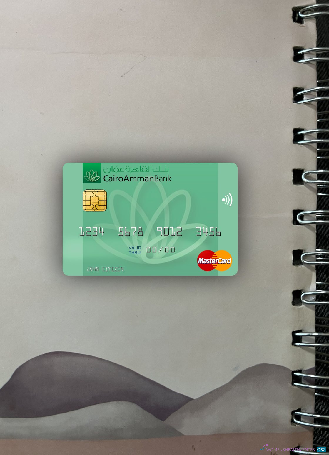 Download Jordan Cairo Amman Bank mastercard photolook front Photoshop template